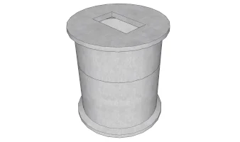 Precast concrete tank - P+3