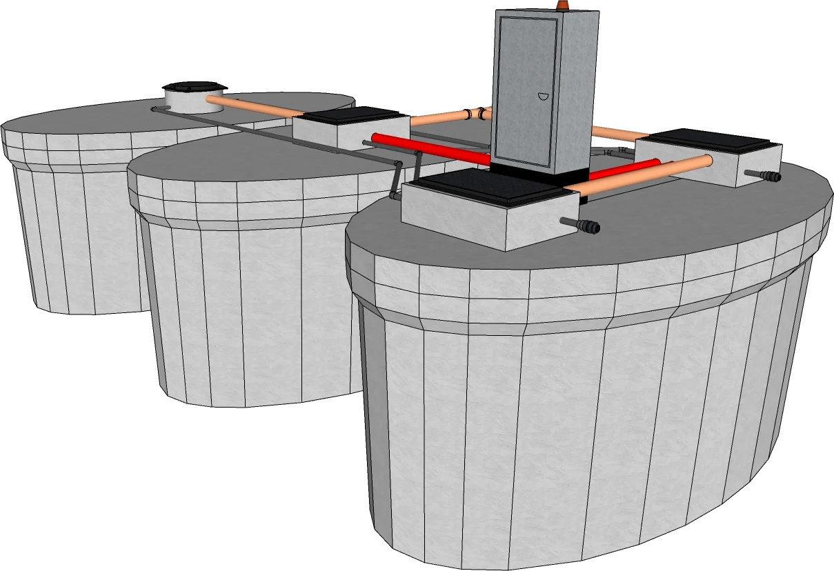 Wastewater treatment system - 100 P.E.